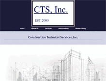 Tablet Screenshot of constructiontechservices.com